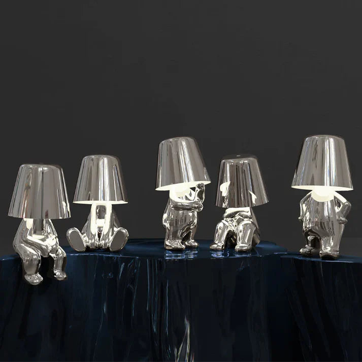 Velluto | Skulpturale Tischlampe im Figuren-Design