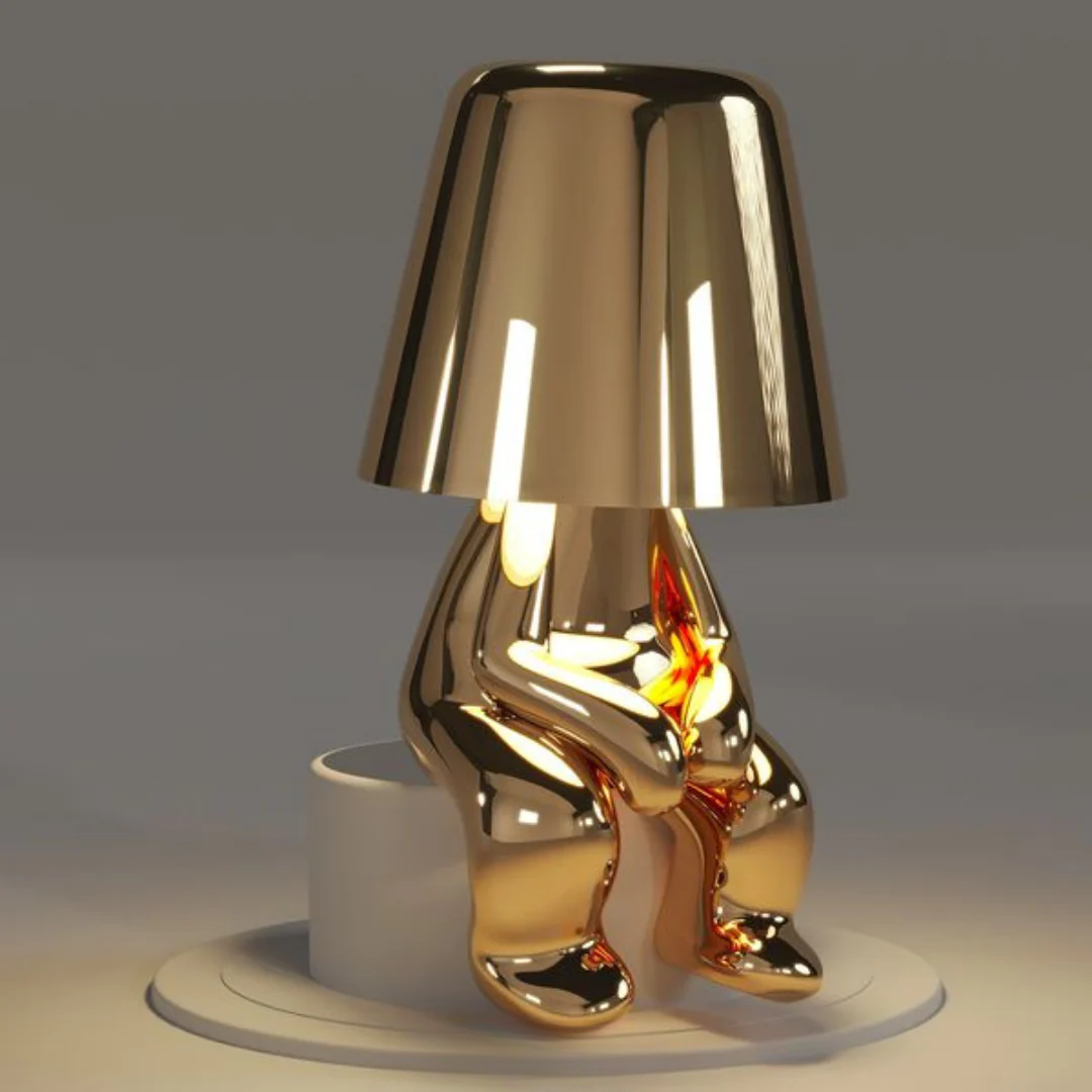Velluto | Skulpturale Tischlampe im Figuren-Design