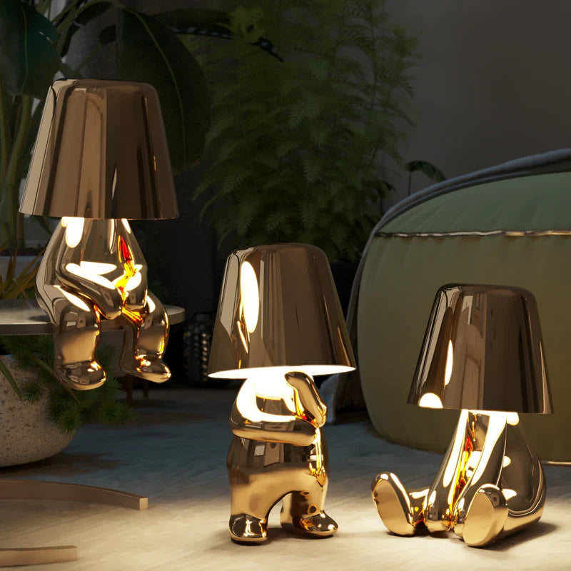 Velluto | Skulpturale Tischlampe im Figuren-Design